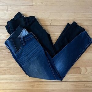 Isabel Maternity by Ingrid & Isabel Blue and Black Skinny Jeans